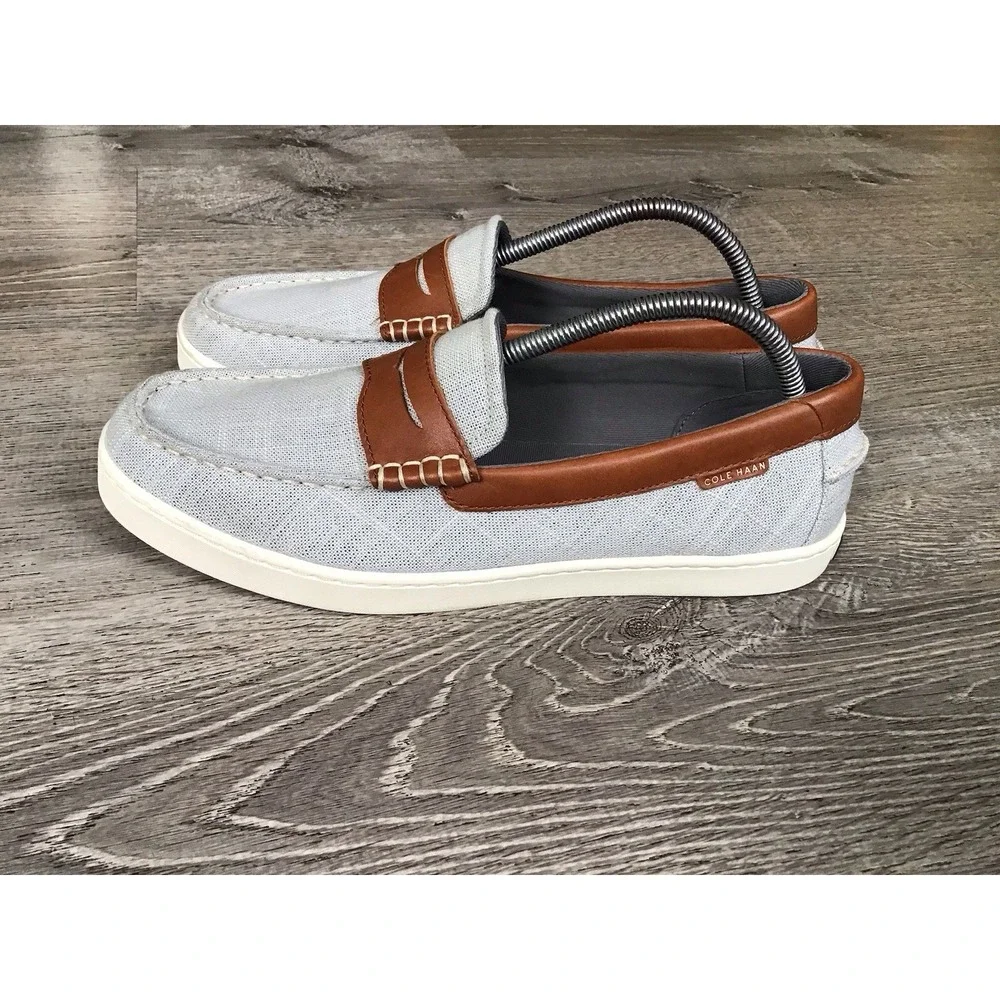 Cole Haan Nantucket Penny Loafer Men's Light Blue Slip On Shoes Size 9.5 C40517
